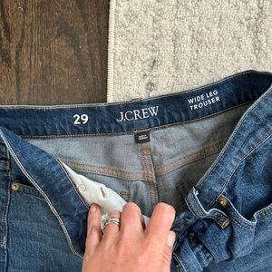 Jcrew Wide Leg Trouser Jeans